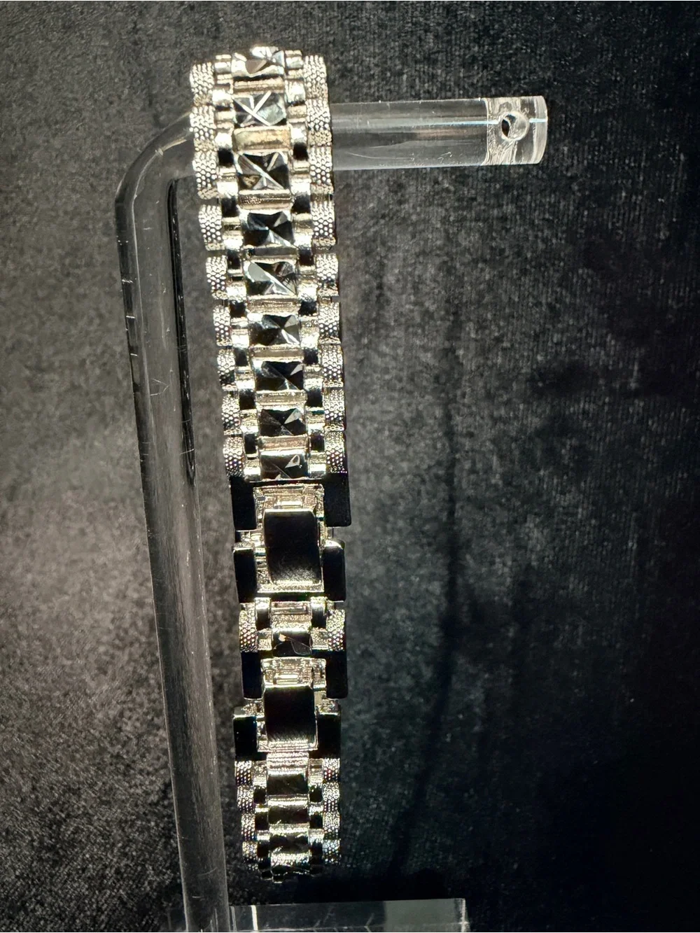 Rollie Link 7-8in 12MM Bracelet WG Finish Brand New